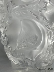 Ваза «Bagatelle» с птичками. Хрусталь, Lalique, Франция, 20 век
