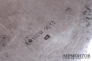 Блюдо, сухарница. Серебро 800 пробы.  Германия