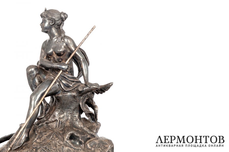 Крюшонница Миф об Актеоне. Германия, мануфактура WMF, кон. 19 в. Шпиатр, литье.