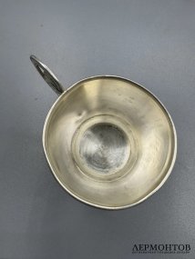 Чарка с цветочным декором. Серебро 84 пробы, Россия, 1880-е годы
