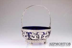Ваза для фруктов. Серебро 925. Ханау