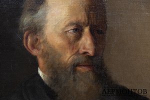 Владимиров И.А. Портрет бородатого мужчины. Российская Империя, 1888 г. Холст, масло.