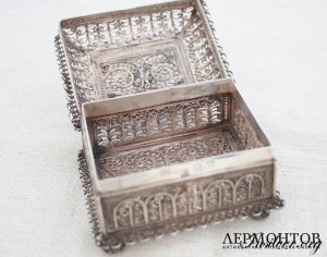 Шкатулка. Серебро 88. 1835 год. Россия