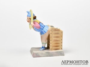Спичечница «Клоун». Фарфор, Австро-Венгрия, XIX век
