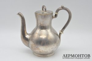 Чайник заварочный. Серебро 84 пробы. Российская империя, Овчинников, 1893 год.