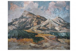 Картина из серии Весна-Лето. N4. Чурсин К.Н. Картон, масло. XX в.