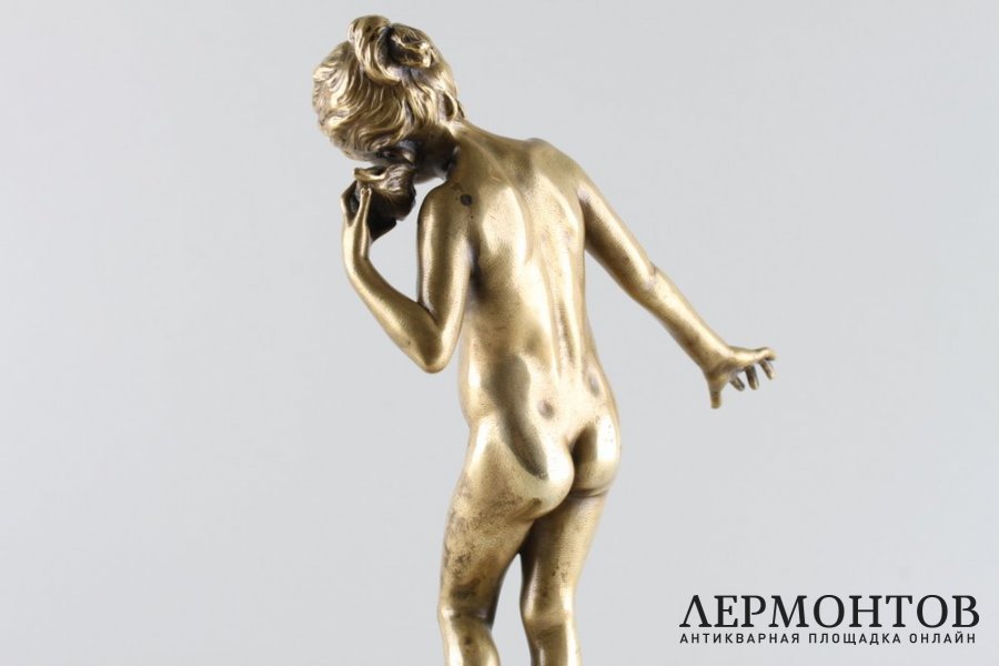 Статуэтка На пляже. Бронза. Фабрика Берндрофа. Австрия, 1900е