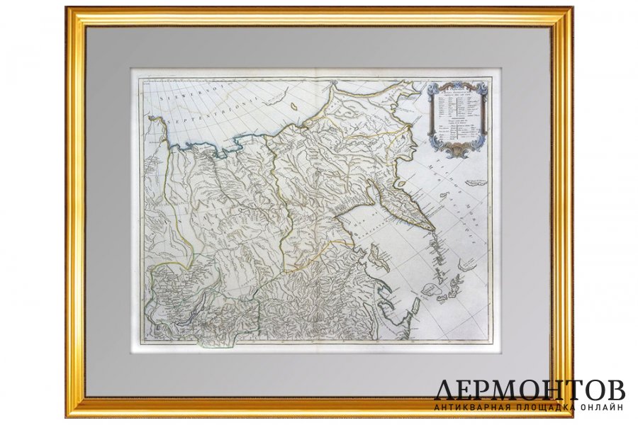 Генеральная карта Рос. империи в Европе и Азии (лист2), ок.1770г. Вогонди