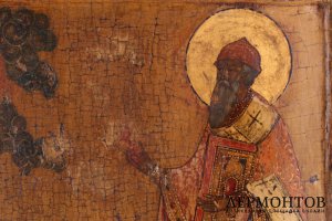 Икона. Святой Спиридон Тримифунтский. Россия, конец XVIII - нач. XIX вв.