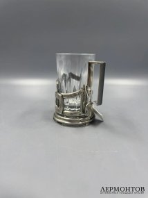 Подстаканник со стаканом. Серебро 875 пробы, Россия, 2000-е годы