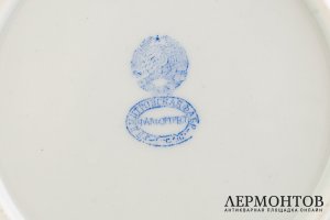 Тарелка Жницы. СССР, Дмитровская фабрика в Вербилках Фарфортрест, 1920-1930 гг.