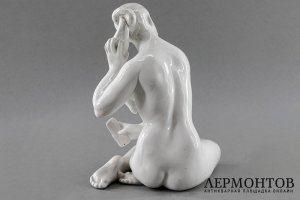 Статуэтка Утро, авторский экземпляр. Н. Малышева. СССР, Дулево, 1961 г.