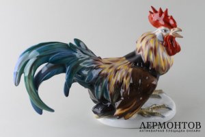 Статуэтки Два петуха. Фарфор.  Фабрика Rosenthal, Германия, середина 20 в.