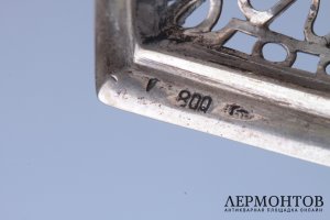 Ваза кашпо для цветов. Германия. Серебро 800. 