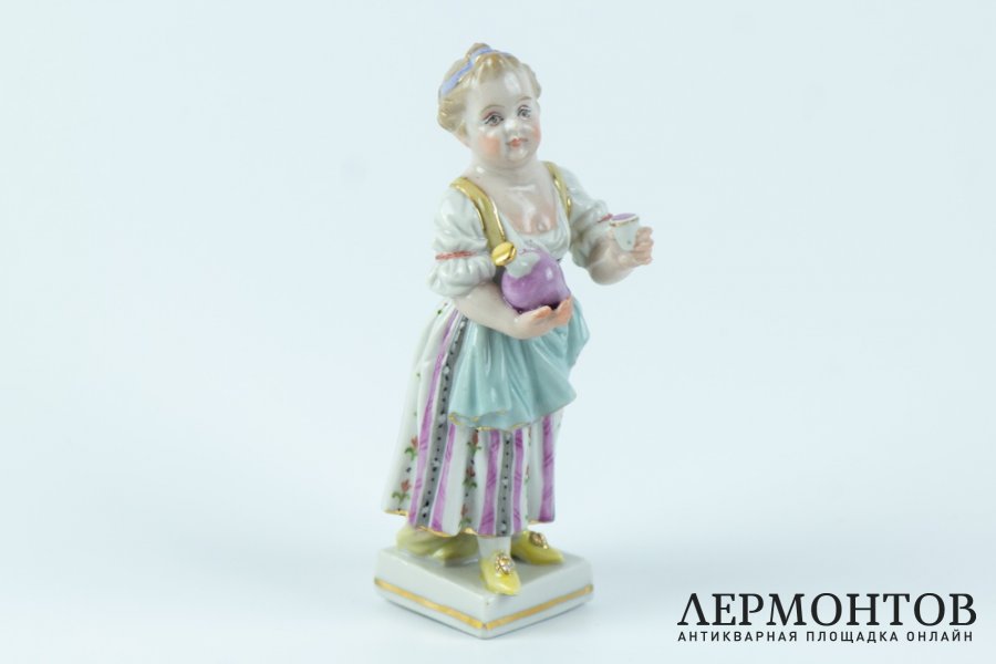 Миниатюра Дама с кувшином. Германия, Мейсенская фарф. ман-ра, 1920-30-е гг.