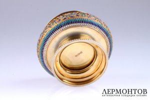 Икорница И. Салтыков. Серебро 84. Российская империя