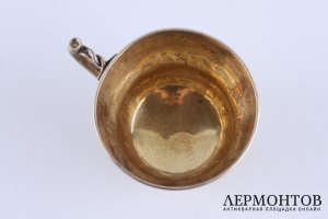 Чайная пара. Жолпин Николай. Серебро 84 пробы. Россия, Санкт-Петербург, 1856 год.