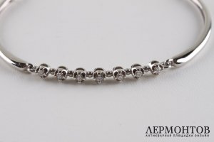 Браслет с бриллиантами. Белое золото 585 пробы.