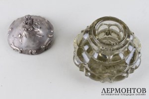 Чернильница в стиле неорококо .Серебро 84 пробы. Россия, посл. четв. XIX в. 