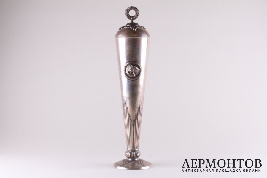 Кубок Скачки. Фирма К.Фаберже. Серебро 84 пробы. 1899-1908 гг.