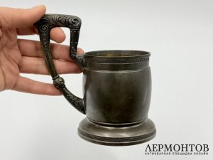 Подстаканник в ст. Модерн. Россия, 2 артель. Серебро 84 пробы, золочение.