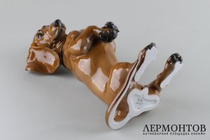 Статуэтка Такса. Фарфор.  Фабрика Rosenthal, Германия, 1950- е годы.