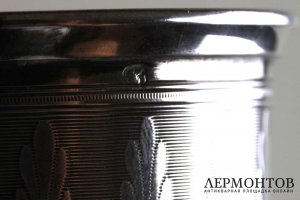 Кофейная пара в классическом стиле. Серебро 950 пробы. Франция, XIX в.