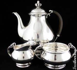 Сервиз Cohr. Art Deco. Серебро 925. Дания