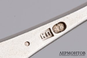 Набор для закусок. Серебро 84. Российская империя