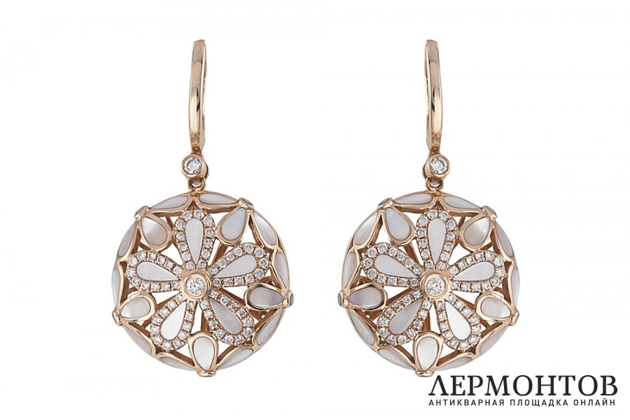 Серьги David Diamond. Золото 750. 0.69 ct. Австрия