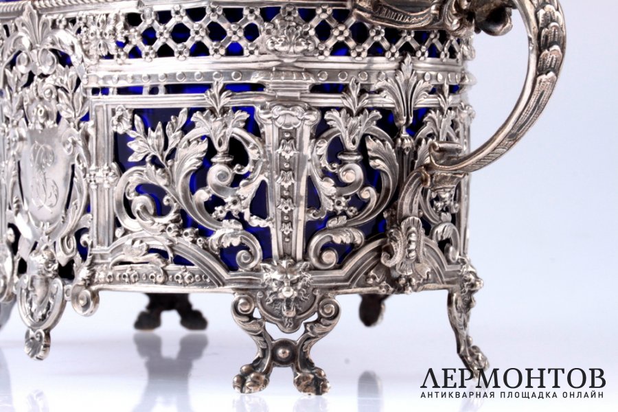 Конфетница Sollier. Серебро 950. Франция