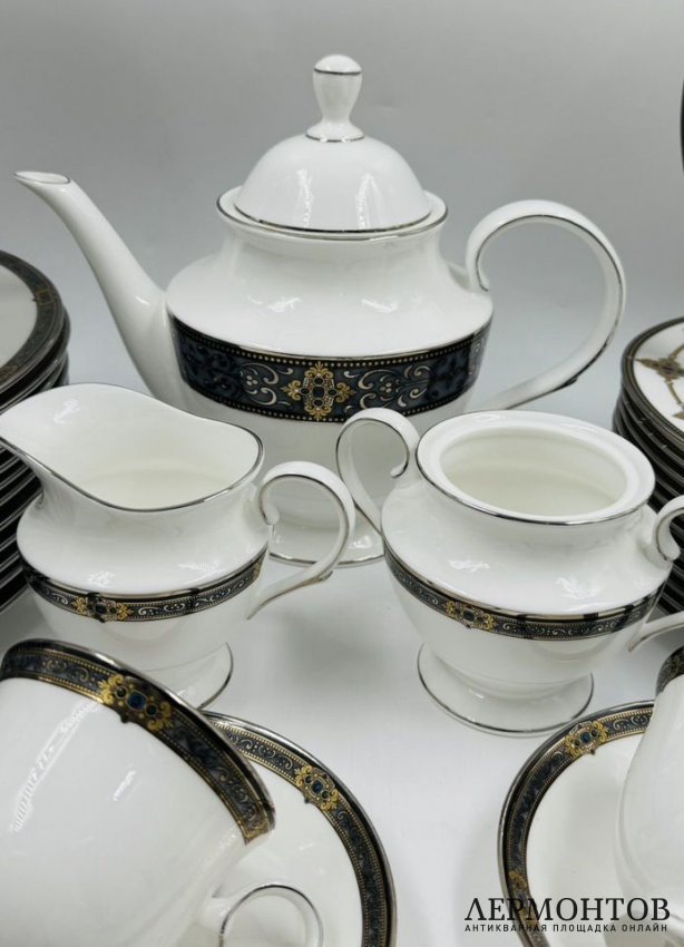 Чайный и столовый сервиз «Vintage Jewel» на 47 предметов. Фарфор, Lenox, США, 20 век