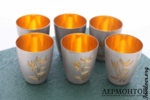 Набор стопок. Серебро 875. СССР