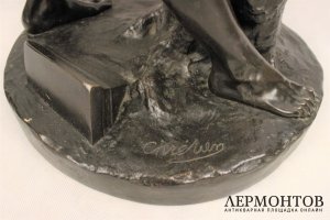 Скульптура. Кузнец. Бронза. Eugene-Ernest Chretien. Франция