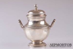 Сахарница Louis Coignet. Серебро 950 пробы. Конец XIX в. Франция
