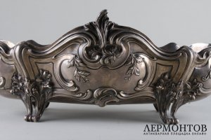Ваза для фруктов в стиле рококо. Серебро 950 пробы. Франция,Alphonse Debain.
