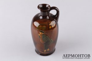 Кувшин под виски. Royal Doulton England. Фаянс, начало XX века.