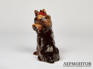 Статуэтка «Йоркширский терьер». Фарфор, Goebel, Германия, 1979–1990 годы