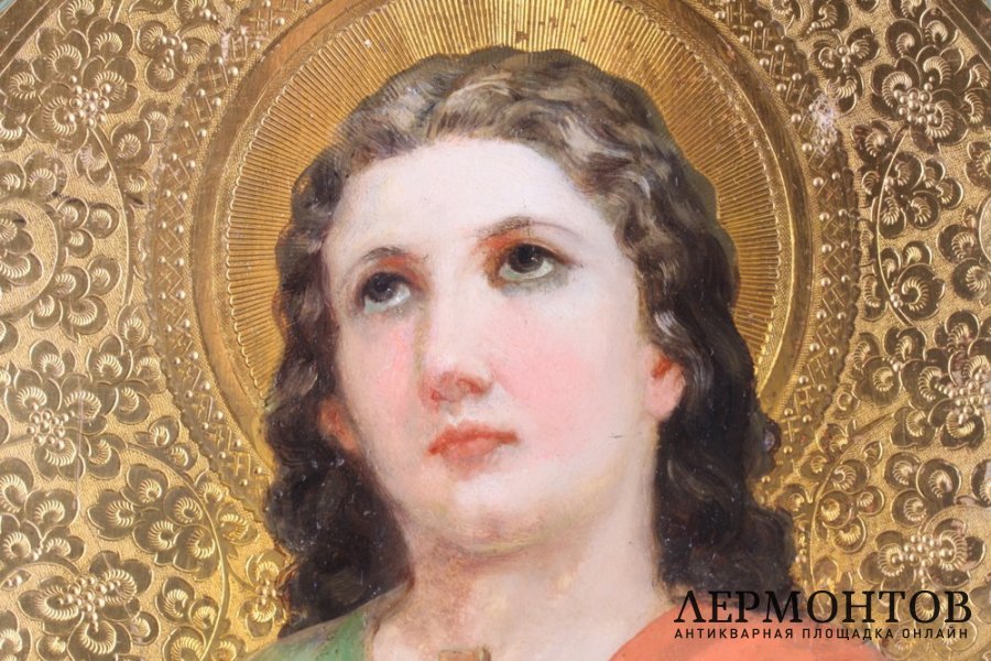 Икона Святая Мученица Надежда. Именник. Россия, кон. 19 в. Дерево, левкас, темпера.