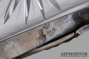 Подставка, подача в стиле модерн. Серебрение. Российская империя, Польша, Норблин.
