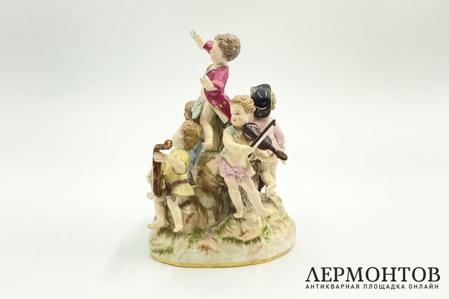 Статуэтка Музыканты. Германия, Meissen, кон. 19 - нач. 20 в. Фарфор.