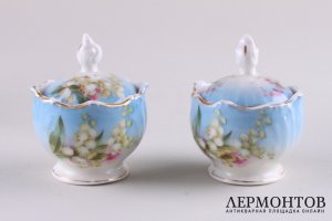 Парфюмерный набор. Гарднер. Фарфор, роспись. 2-я половина XIX в. Россия