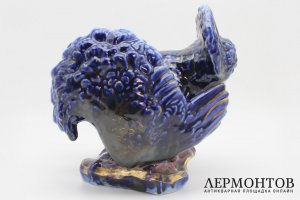 Скульптура Дрофа. Скульптор П. Кожин. Фарфор, роспись. СССР, Дулево, 1956 г.