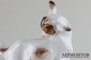 Статуэтка Козлик. Фарфор, роспись.  Rosenthal, Германия,  Joao Da Silva, 1935 год.