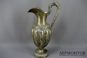 Кувшин. Серебро 950 пробы. Франция, XIX век.