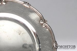 Блюдо Г. Клингерт. Серебро 84. Российская империя