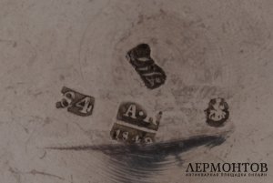 Стакан с изображениями Императора Николая I и Императрицы. Серебро 84. Россия