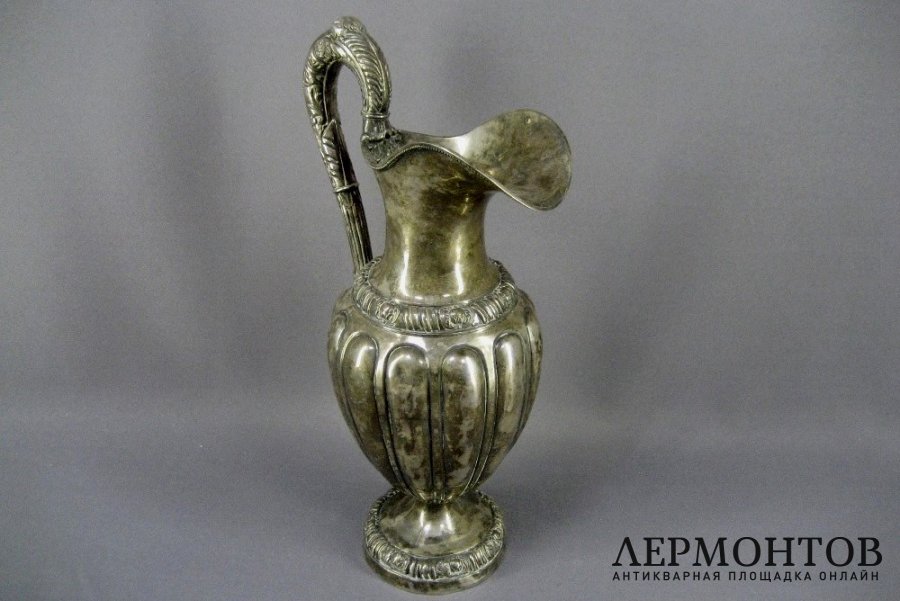 Кувшин. Серебро 950 пробы. Франция, XIX век.