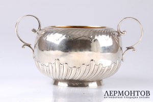 Сахарница JSH. Серебро 925. Англия