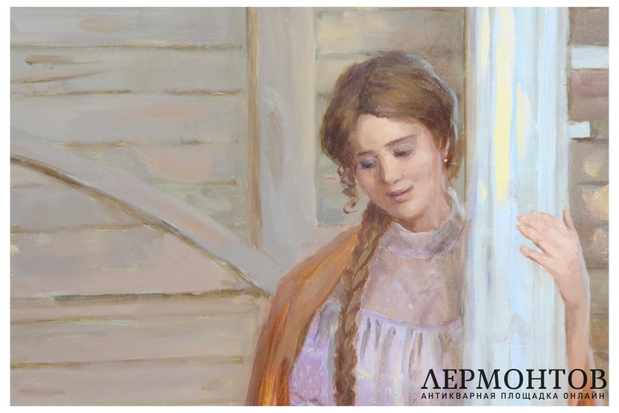 Картина. В беседке, 2007 г. Е.А. Демаков, Холст, масло.